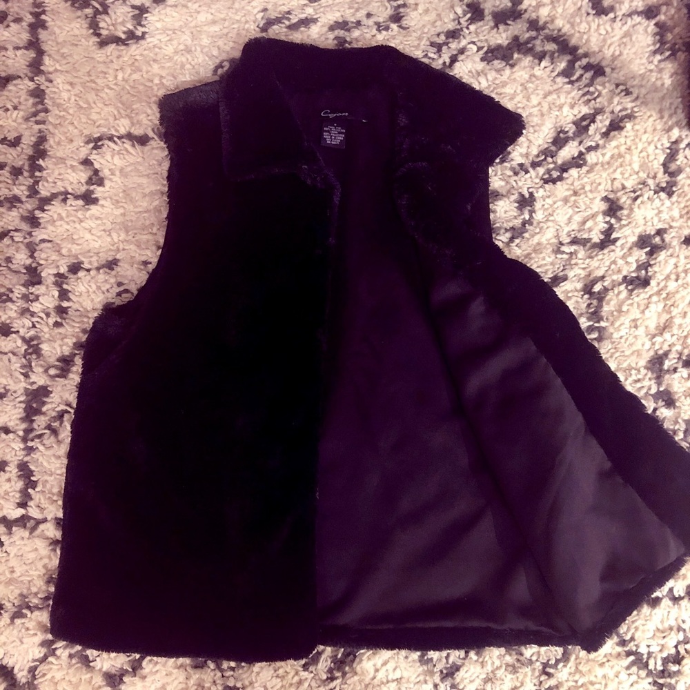 Macy’s faux fur vest